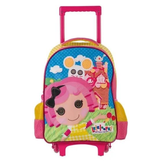 Imagem de Mochila Grande Com Rodinha Escolar Infantil Lalaloopsy