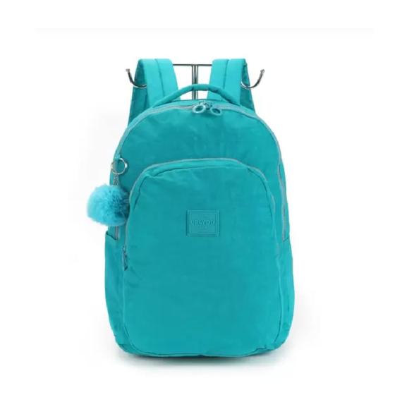 Imagem de Mochila Grande Crinkle UP4YOU com Chaveiro Pompom