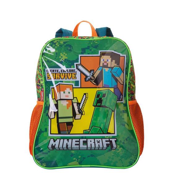 Imagem de Mochila Grande Minecraft Survive - Colorido