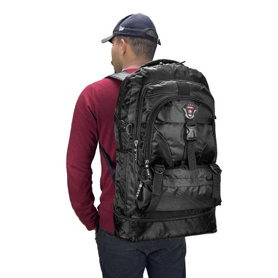 Mochila Grande Viagem 50l Camping Reforçada Uso Diário Menor preço em Mochila Grande Viagem 50l Camping Reforçada Uso Diário
