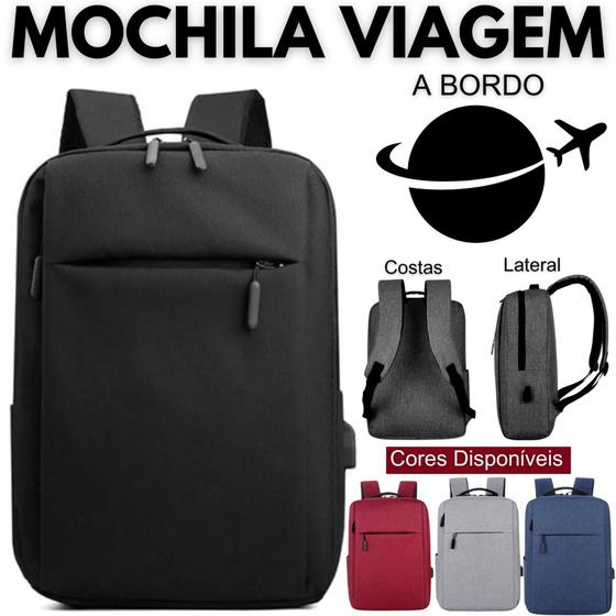 Imagem de Mochila Grande Viagem Escolar Mochila De Bordo Impermeável Top