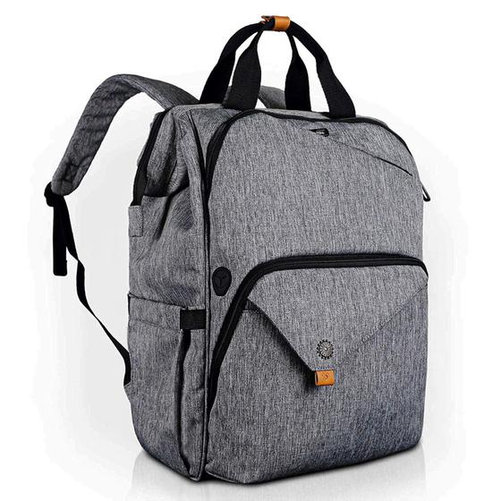 Imagem de Mochila Hap Tim Travel 7651-G para mulheres de 15,6" com capa para laptop