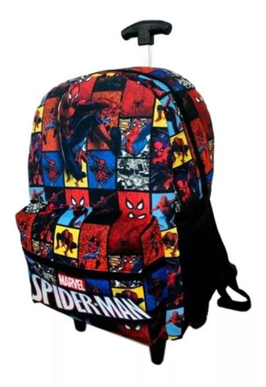 Mochila Homem aranha spiderman infantil rodinhas masculina bolsa escolar Menor preço em Mochila Homem aranha spiderman infantil rodinhas masculina bolsa escolar