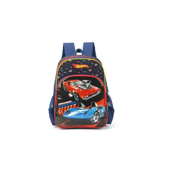 Imagem de Mochila Hotwheels Costas Com Carrinho Luxcel