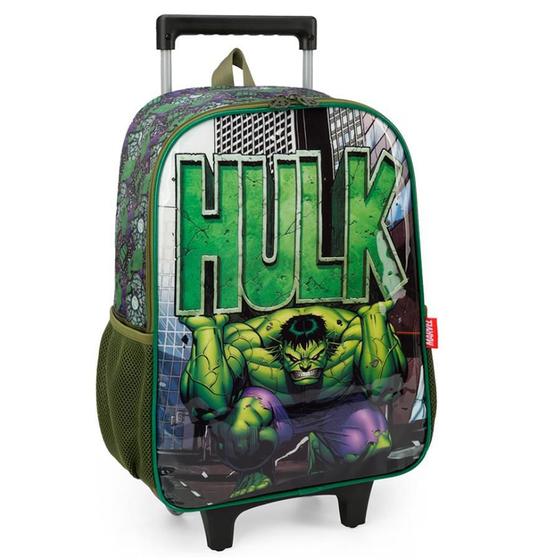 Imagem de Mochila Hulk Marvel Preto - Luxcel - 47x30x15 cm