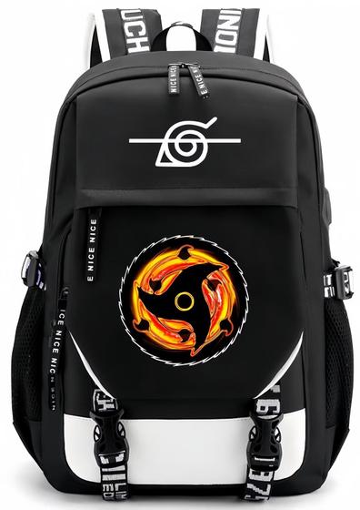 Imagem de Mochila Huoying Naruto Flame Logo de grande capacidade