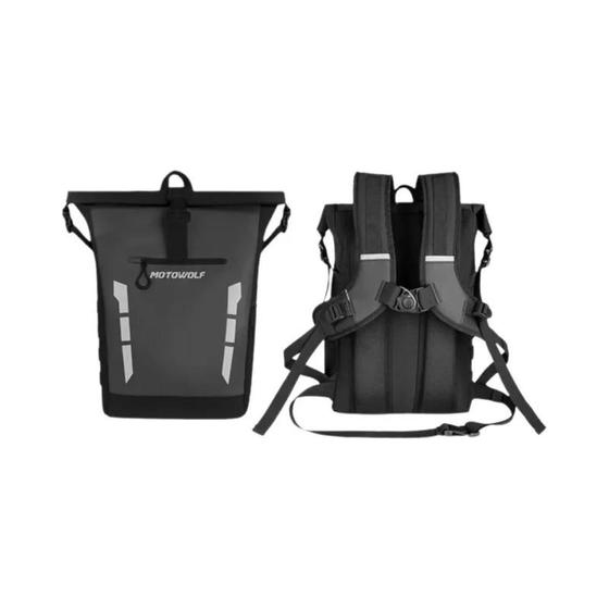 Imagem de Mochila Impermeável Para Motocicleta 20L De Grande Capacidade Casual Reflexiva Ciclismo Durável