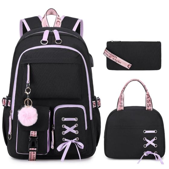 Imagem de Mochila Infantil ACESAK com Lancheira e Estojo de Lápis
