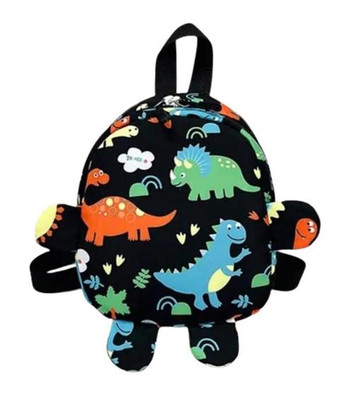 Imagem de Mochila Infantil Bolsa Bolsinha Pochete Crianças Cor Preta