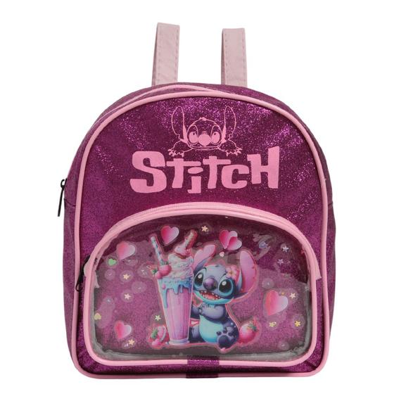 Imagem de Mochila Infantil Bolsa Feminina Lilo E Stitch Costas Pequena