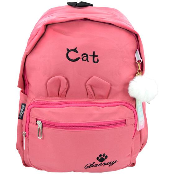 Imagem de Mochila Infantil Cat Escolar Passeio Casual Bolsa Notebook