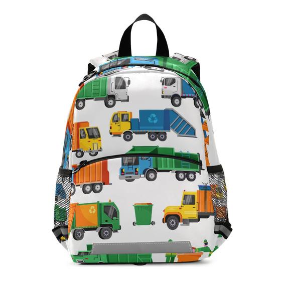 Imagem de Mochila Infantil CBBYY Caminhão de Lixo - Com Alça para Crianças de 3 a 6 Anos