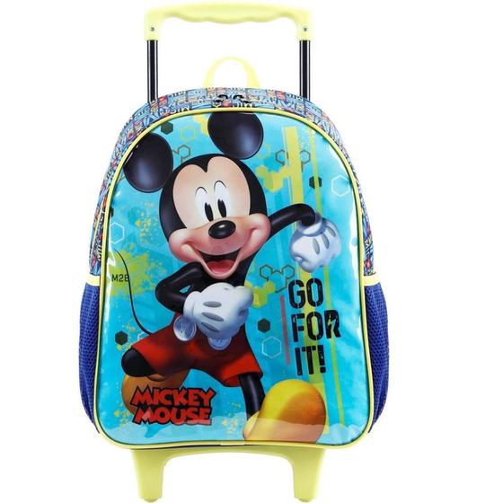 Imagem de Mochila Infantil com Rodinha Mickey X2