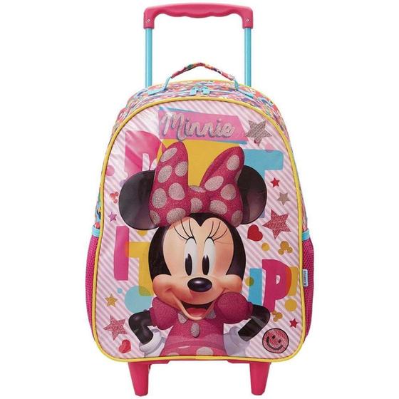 Imagem de Mochila Infantil com Rodinha Minnie X1 Média - Xeryus