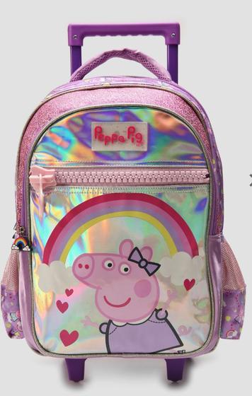 Mochila Infantil com Rodinha Peppa Pig - LUXCEL - Mochilas - Magazine Luiza