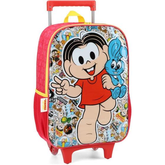 Imagem de Mochila Infantil com Rodinha T. da Monica G Vermelha