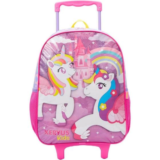 Imagem de Mochila Infantil com Rodinha Unicornio GR