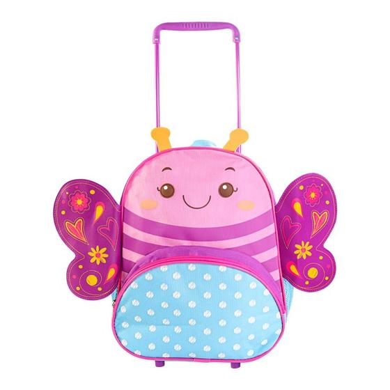 Imagem de Mochila Infantil com Rodinhas - Borboleta Roxa