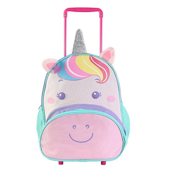 Imagem de Mochila Infantil Com Rodinhas Unicornio - Roxo