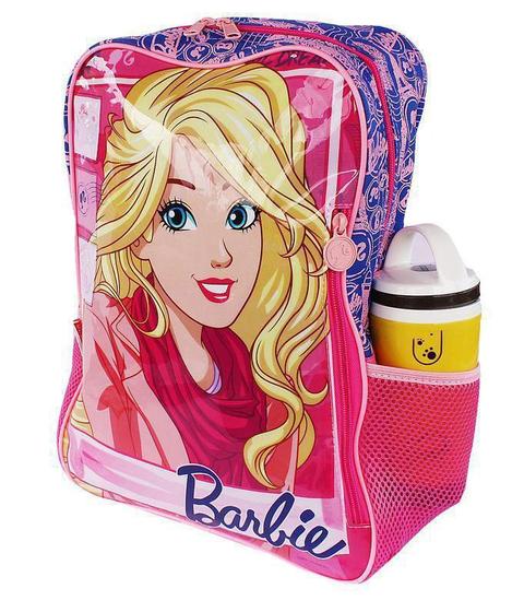 Imagem de Mochila Infantil Costas Escolar Rosa Média Barbie Infantil