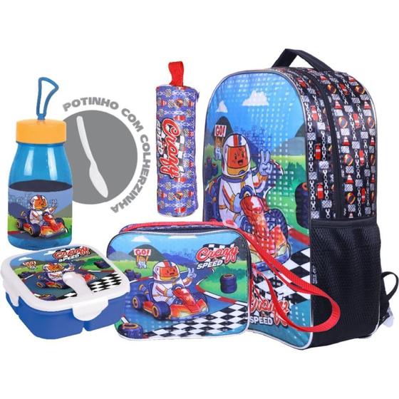 Imagem de Mochila Infantil CRAZY FOR Speed GD C/06PÇS SORT