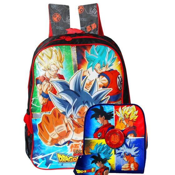 Imagem de Mochila Infantil De Alças Com Lancheira Dragon Ball Super