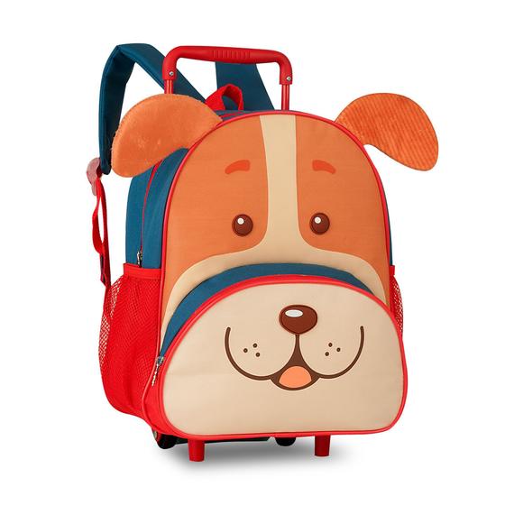 Imagem de Mochila infantil de carrinho rodinha clio pets 13" cp2644b