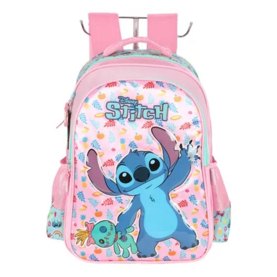 Imagem de Mochila Infantil de Costa Rosa Stitch - 41551SC