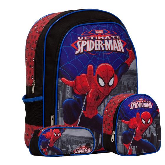 Imagem de Mochila Infantil De Costas Estampa Homem Aranha Resistente