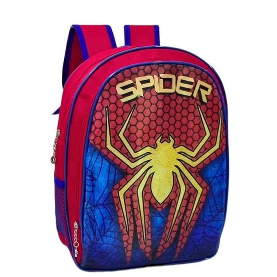 Imagem de Mochila infantil de Costas Homem Aranha Vermelha e Azul