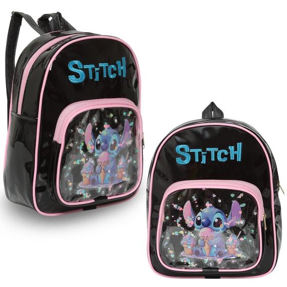 Imagem de Mochila Infantil De Costas Stitch Pre Escola Mini Bolsa