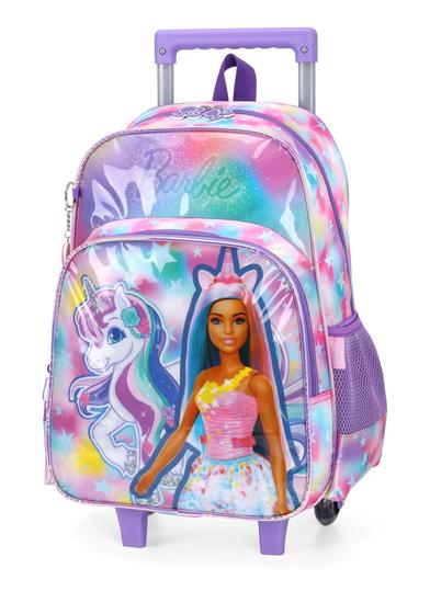 Imagem de Mochila Infantil de Rodinhas Barbie Lilas Up4you