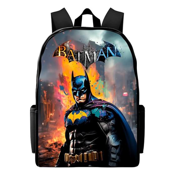 Imagem de Mochila Infantil Dia A Dia Masculina Batman Bolsa Escolar Lançamento Top