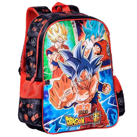 Imagem de Mochila Infantil Dragon Ball Escolar Costas Tamanho Grande Reforçada