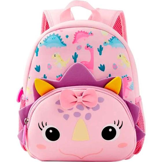 Imagem de mochila infantil em neoprene bebe girl dino 12"