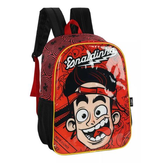 Imagem de Mochila Infantil Enaldinho De Costas Youtuber Escolar Preto