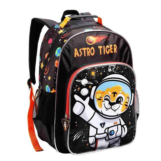 Imagem de Mochila Infantil Escolar Astronauta Tigre