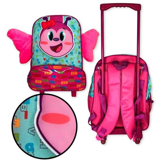 Imagem de Mochila Infantil Escolar Borboleta Escolar Personalizada