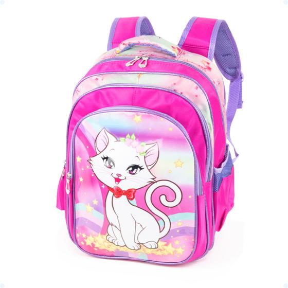 Imagem de Mochila Infantil Escolar Costas Bolsa Organizadora Reforçada