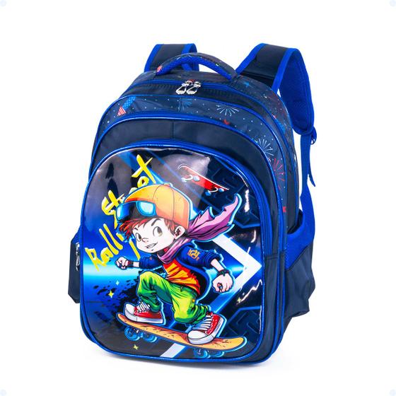 Imagem de Mochila Infantil Escolar Costas Bolsa Organizadora Reforçada