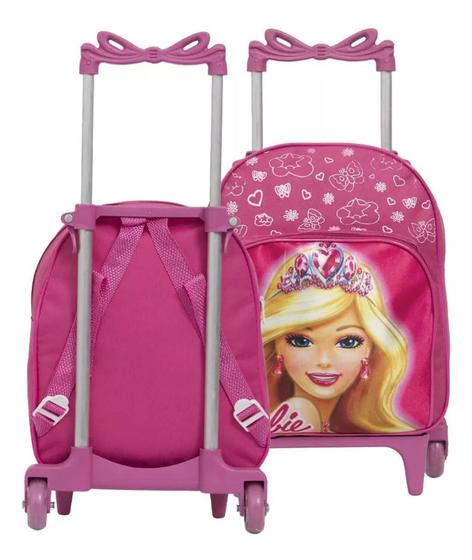 Imagem de Mochila Infantil Escolar De Rodinha Pequena Para Meninas Boneca Personagem Bolsa Para Creche