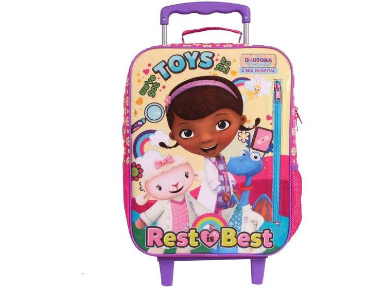 Imagem de Mochila Infantil Escolar Feminina de Rodinhas