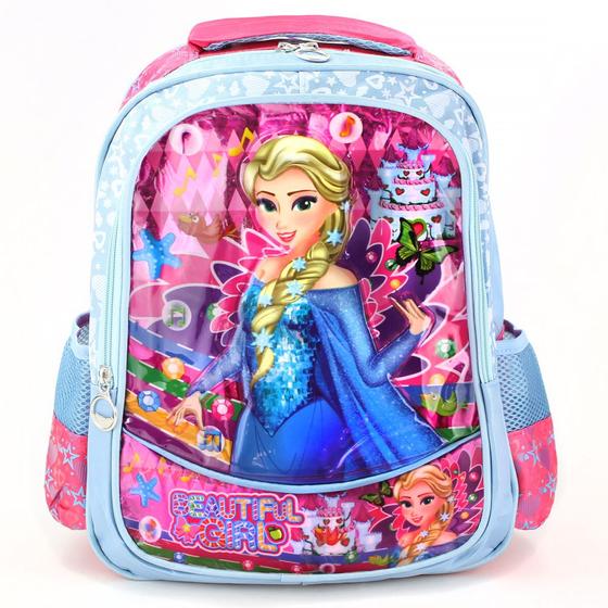 Imagem de Mochila Infantil Escolar Menina Bolsa de Costas Resistente