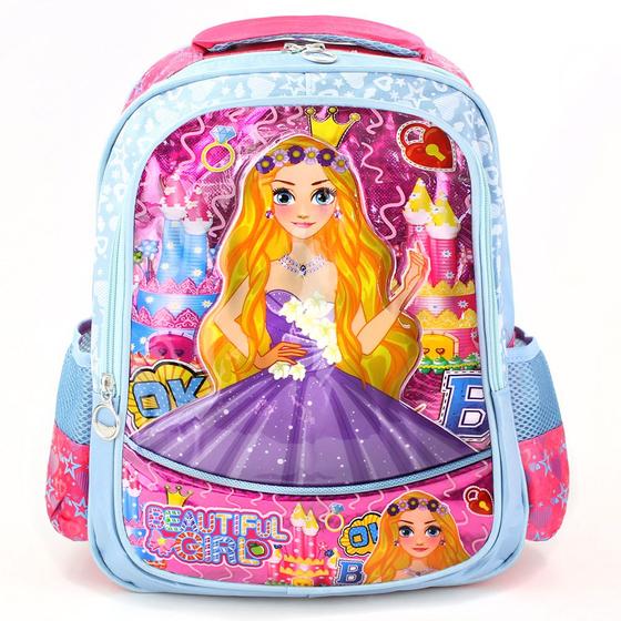 Imagem de Mochila Infantil Escolar Menina Bolsa de Costas Resistente