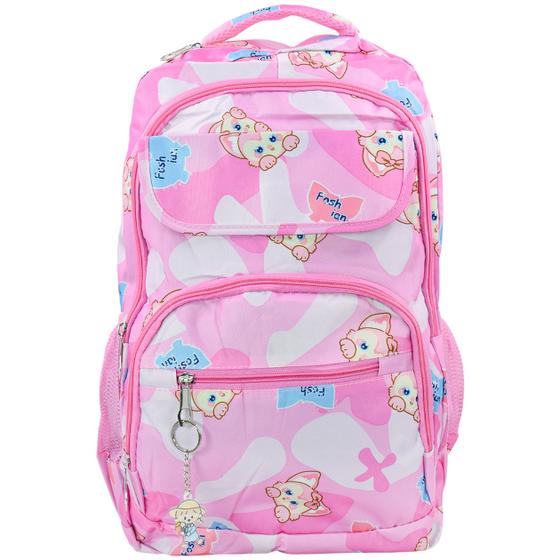 Imagem de Mochila Infantil Escolar Meninas Raposas Fashion Passeio