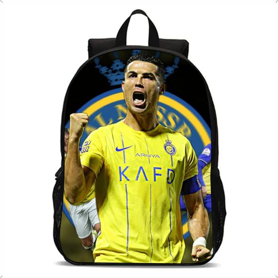 Imagem de Mochila Infantil Escolar Meninos Cristiano Ronaldo Cr7