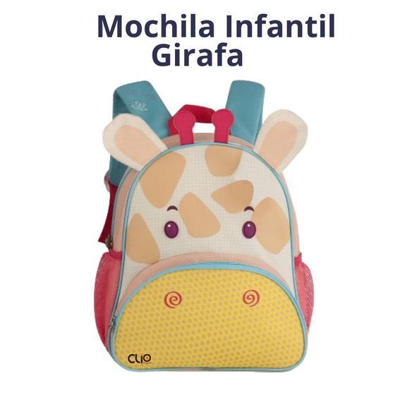 Imagem de Mochila Infantil Escolar Passeio Costas Zoo Girafa, Onça ou Zebra