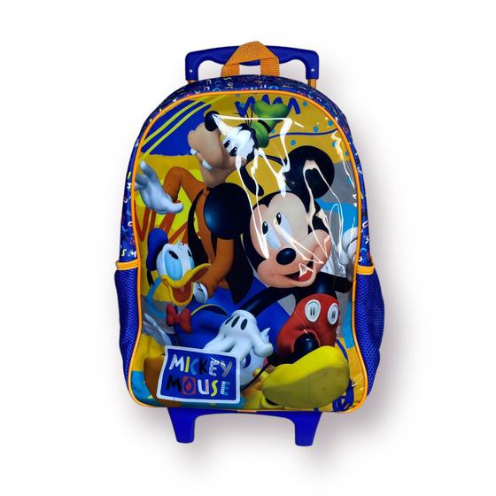 Imagem de Mochila Infantil Escolar Rodinhas Mickey Mouse 11591