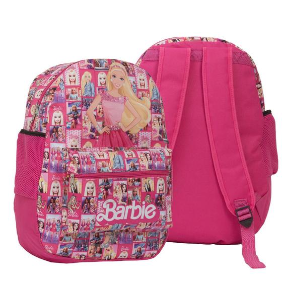 Imagem de Mochila Infantil Feminina Barbie Costas Juvenil Passeio Rosa