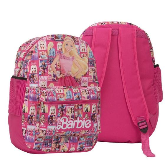 Imagem de Mochila Infantil Feminina Barbie Costas Juvenil Passeio Rosa